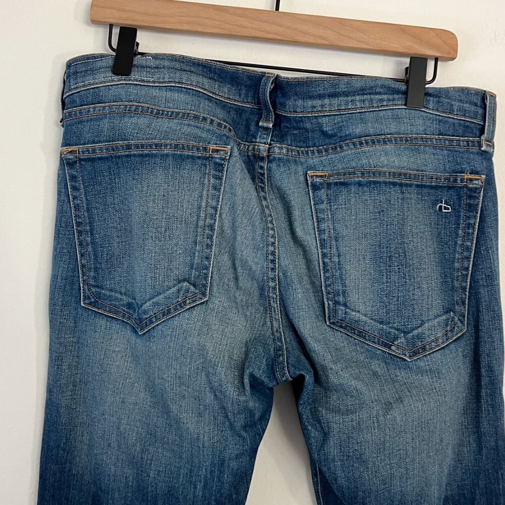 rag & bone Blue Boyfriend Jeans - Picture 6 of 11